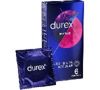 Durex Sync Preservativi Ritardanti e Stimolanti 6 Pezzi