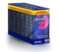 Durex Sync Preservativi Ritardanti per Lui e Stimolanti per Lei con Rilievi e