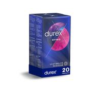 Durex Sync Preservativi Ritardanti per Lui e Stimolanti per Lei con Rilievi e