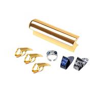 Durezza In Acciaio Inox Chitarra Pala E Anelli Dito Per Lap Steel Chitarre Elettriche Hawaiiane