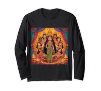 Durga Puja Diwali Festival Felice Dea Navratri Maglia a Manica