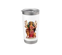 Durga Religione indù Divina Gloria Dea Bicchiere termico in acciaio inox doppia parete