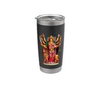 Durga Religione indù Divina Gloria Dea Bicchiere termico in acciaio inox doppia parete
