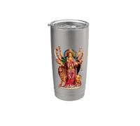 Durga Religione indù Divina Gloria Dea Bicchiere termico in acciaio inox doppia parete