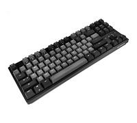 DURGOD Taurus K320 Tastiera meccanica [QWERT], 87 tasti NKRO Tastiera da Gioco - USB tipo C per E-sport/WIN/Mac (Cherry Brown, ANSI US, Grigio)