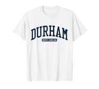 Durham North Carolina NC College University Style Navy Maglietta