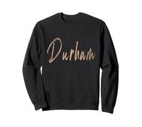 Durham North Carolina Vintage Design Elegante Felpa