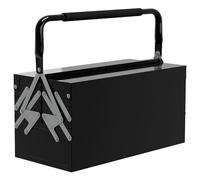 DURHAND Cassetta attrezzi metallica 3 livelli 5 cassetti maniglia nera | Professionale, portatile, armadietto di stoccaggio, officina a sbalzo