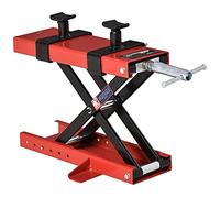 DURHAND Cavalletto Alzamoto a Forbice Sollevatore Moto Fino 500kg Rosso