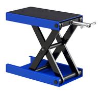 DURHAND Cavalletto Alzamoto Pieghevole e Antiscivolo in Metallo Blu e Nero