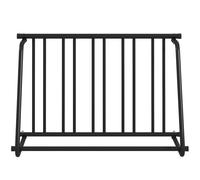 DURHAND Rastrelliera da Esterno Portabici 3 Posti, 114x58x75cm, Nero
