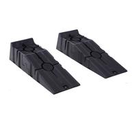 DURHAND Set 2 Rampe di Carico per Auto in Plastica con Carico Massimo 5 Tonnellate, Pedane per Auto Salvaspazio per Manutenzione, 91x30x21 cm, Nero