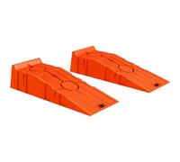 DURHAND Set 2 Rampe di Carico per Auto 5 Tonnellate 91x30x21 cm Arancione