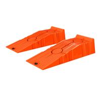 DURHAND Set 2 Rampe per Automobili in Plastica Arancione da 5 Tonnellate max