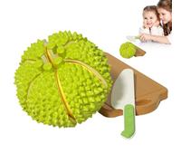 Durian Cut Toy - Gioco di simulazione, accessorio per cucina educativa | Finge Fruit Game, Fun Learning Tool con design interattivo per bambini dai 3 anni in poi nella stanza
