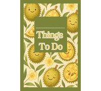 Durian Notebook Cover | Lined Notebook with Date Prompt: Simple Daily Journal | 120 Pages | 6x9 Size | Minimalist Design with “Date:” on Every Page | Fun Tropical Fruit Theme