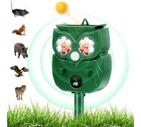 Durimi Dissuasore solare per talpe (gufo), efficace contro talpe, arvicole, parassiti e lucertole, controllo dei parassiti del prato e del giardino