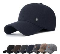 DURINM Berretto da Baseball Invernale Uomo con Paraorecchie Cappello Fodera Cappellino Winter Baseball cap with Ear Flap Cappello Baseball Invernali