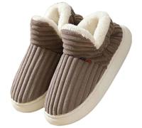 DURINM Pantofole Uomo Invernali Ciabatte Donna Caldo with Memory Foam Pelose Calde Comode Fluffy Antiscivolo Autunno Interno Esterno All'Aperto Peluche Scarpe di Cotone Morbide