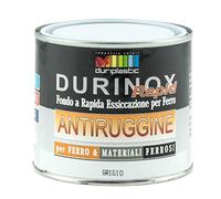 DURIPLASTIC Durilux Durinox Rapid Antiruggine Fondo Sintetico a Rapida Essiccazione per Ferro e Metalli Carpenteria Metallica (Litri 2,5, Grigio Perla RAL 7001)