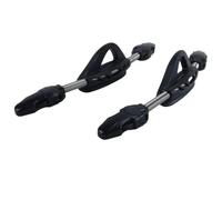 Durlo 2 pezzi di cinturini a molla in acciaio inossidabile, cinturino a molla regolabile antiscivolo per Cressi Mares, resistente alla corrosione dell'acqua di mare, antiruggine (nero)