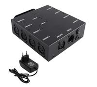 Durlo Splitter DMX wireless, splitter ottico DMX512 a 8 vie, amplificatore di segnale per illuminazione da palco per controllo luci, console da palco, feste, DJ, club, discoteca, KTV