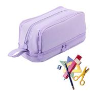 Duroecsain astuccio - astuccio per matite per la scuola, astuccio per cancellare, righello, evidenziatore, lezione, ufficio, studente, college, compleanno, Lilla, vedi descrizione, Vedi