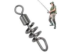 Duroecsain Attrezzatura da pesca a girelle, girella da pesca a barilotto - Girelli da pesca ad alta resistenza 10 pezzi | Spinelli da pesca solidi in acciaio inossidabile per gli amanti della pesca