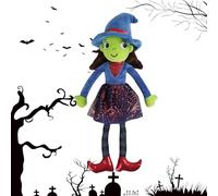 Duroecsain Bambola di Halloween | Peluche da strega per bambina | Decorazione morbida e piacevole per la pelle per la stanza dei bambini ufficio soggiorno festa