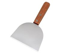 Duroecsain BBQ RAPRAPER per la pulizia della griglia, BBQ Scraper,Parola di pesce fritto in acciaio inossidabile - Raschietto per bordi smussati ad alta resistenza con manico in legno