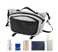 Duroecsain Borsa a tracolla da uomo, traspirante, accessorio da viaggio, per attività all'aperto, avventure all'aperto, pendolari, viaggi, campeggio, ciclismo, pesca, fitness, grigio., Siehe