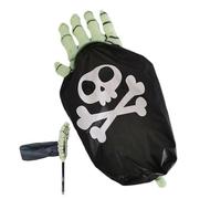 Duroecsain Borsa, Borsa Trucco Tratto,Sacchetto Di Caramella Divertente Artigli del Teschio del Terrore | Sacchetto di zucchero a Mano Scheletro Spaventoso, Sacchetto di Artigli, b, Consulte la