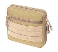 Duroecsain Borsa per attrezzi da campeggio, borsa per la sopravvivenza all'aria aperta, con chiusura lampo riflettente a due vie, per escursioni,