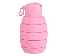 Duroecsain Bottiglie D'acqua pieghevoli da viaggio | Bottiglia sportiva portatile anti-perdita,Tazza riutilizzabile pieghevole 500 ml per palestra campeggio escursionismo pic-nic ciclismo