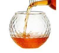 Duroecsain Bourbon - Tazza per liquori a forma di pallina da golf, variante Old Fashioned | per giri sociali, bar, celebrazioni, caffè freddo, birra, vino, acqua, vodka