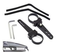 Duroecsain Braccioli per barre leggeri a LED, staffe per barre leggere - Supporto per gabbia per rullo a luce LED 2 pezzi di montaggio in alluminio | per auto regolabile per tubi