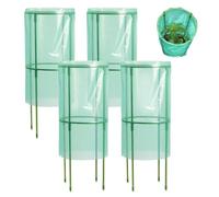 Duroecsain Campana da giardino per e - 4 pezzi campane riutilizzabili resistenti al vento e al gelo per fiori frutti, frutti, piatti a strisce rialzate e mirtilli