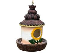 Duroecsain Case per Uccelli da Esterno,Capanna per Uccelli Selvatici - Rifugio Decorativo con Mangiatoia per Giardino, Balcone, Terrazza e Albero, Decorazione Esterna per Portico e Cortile