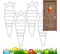 Duroecsain Cornice per ghirlande di primavera - Elemento decorativo per Pasqua, struttura per artigianato a corona 4 pezzi, per casa ufficio, porta principale, casa di campagna, patio balcone interno