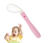 Duroecsain Cucchiai di alimentazione per, Silicone Baby Spoon - Cucchiaio di approvvigionamento idrico con manico lungo morbido | Scoop di cibo di formazione, tavolo da tavolo automangiato portatile