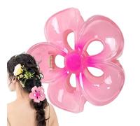 Duroecsain Fermaglio per capelli con fiori, in acrilico con forte tenuta, grande accessorio per lo styling dei capelli, clip antiscivolo per capelli sottili spessi