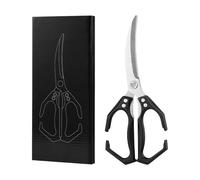 Duroecsain Forbici da Cucina per Alimenti, 2 In 1 Forbici Per Frutti Di Mare Con Schiaccianoci, Utensile da Cucina in Acciaio Inossidabile per Preparazione Cottura Carne Pollame
