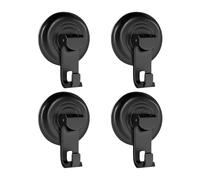Duroecsain Ganci a ventosa, ganci a ventosa per doccia - Small Shower Cooks Sucse Tup,Trappola per asciugamani senza rete rimovibile 4x, Accessori da bagno Portachiavi per vetro a parete