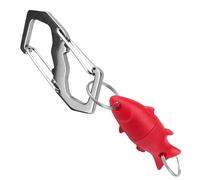 Duroecsain Gancio con fibbia di chiusura, clip portachiavi per pesca a mosca, fibbie magnetiche con moschettone, calamita trota, portachiavi a sgancio rapido, forte