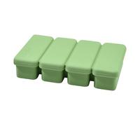 Duroecsain Grandi stampi per cubetti di ghiaccio per congelatore con coperchio, grande formato per congelatore, stampo in silicone per grandi cubetti di ghiaccio con facile rimozione per bevande