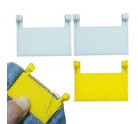 Duroecsain Guida per cuciture, 4 pezzi, pinza guida per orlo, per bordo, righello portatile e misuratore di aghi per principianti ed esperti di cucito domestico appeso e Hemming