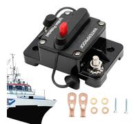 Duroecsain Interruttori interruttore, interruttore con pulsante di ripristino | Ripristino manuale DC 12V-48V per la protezione del sistema audio automobilistico,Interruttori di protezione