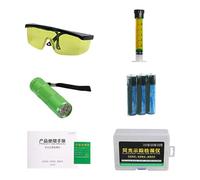 Duroecsain Kit di rilevazione di perdite AC | Strumento di rilevazione per aria condizionata, luce ultravioletta, rivelatore di perdite di aria condizionata per e veicoli a motore