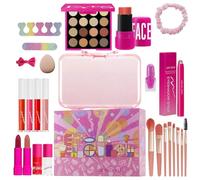 Duroecsain Kit di trucco completo con tutto incluso, 26 pezzi set di cosmetici e trucco, kit cosmetico impermeabile per matrimoni teatro e servizi fotografici
