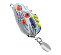 Duroecsain Lere da Rane, esche per al bar, doppio gancio Swimbait Floating Bait Lures Mous,Supplies da , esche galleggianti portatili per il lago, la